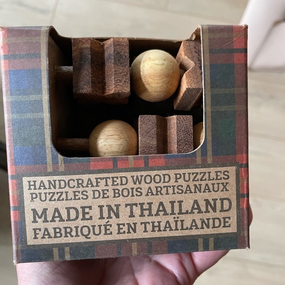 3-D Tic-Toc-Toe Handcrafted Wood Puzzle Eco friendly - Picture 7 of 8